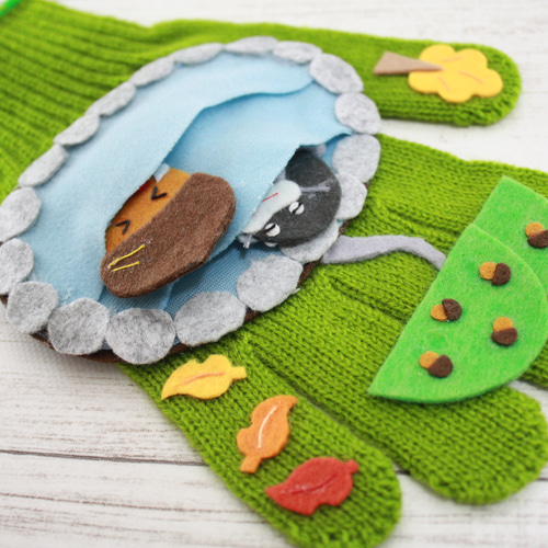 手袋シアター 「どんぐりころころ」 雑貨・その他 chay839 通販