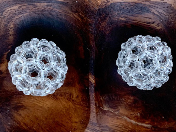 フラーレンファブ用　フラーレン２個セット　4ｍｍ　水晶　グレートセントラルサン　インプラント資料付き 4枚目の画像