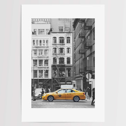 ☆インテリアフォトポスター -Yellow cab-【468】 4枚目の画像