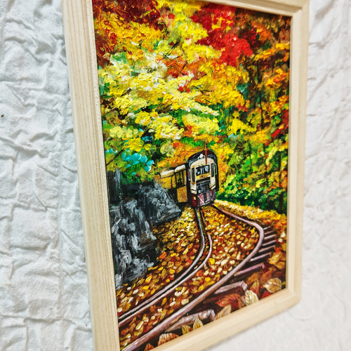 油絵 絵画【赤沢自然休養林】 絵画 HR 通販 14650358｜Creema(クリーマ)