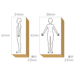 人体図 スタンプ 全身図 前 後 横 向き セット (#85) 健康管理 カルテ 勉強 マッサージ 人体スタンプ ゴム印 8枚目の画像