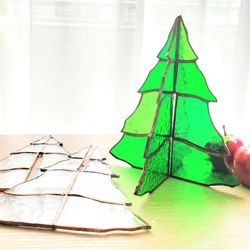 組立式☆ステンドグラスのクリスマスツリー　 1枚目の画像