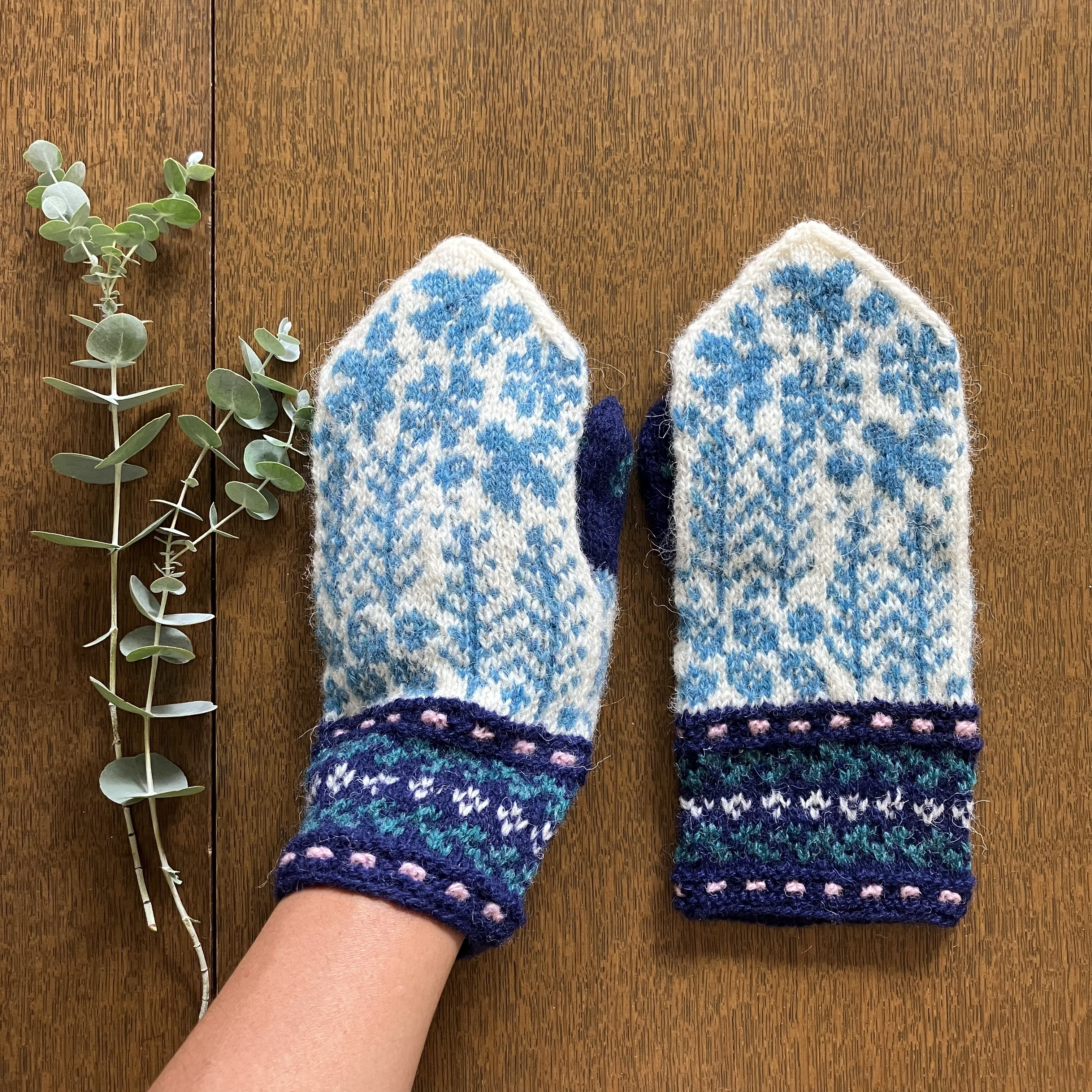 青い鳥と森のミトン