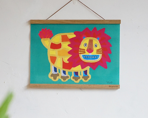 Tapirok】ポスター「王様ライオン」 絵画 ALCEDO 通販 14650766