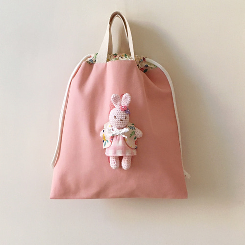 単品購入可】［新色］入園入学3点セット(ウサギ1点のみ)＊名前