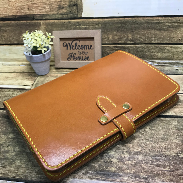 iPad mini 6世代　栃木レザー ヌメ革 レザーケース 本革 タブレットケース フルオプション仕様 キャメル mini iPad タブレットケース