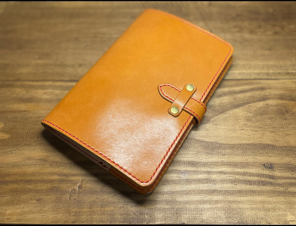 iPad mini 6世代　栃木レザー ヌメ革 レザーケース 本革 タブレットケース フルオプション仕様 キャメル mini iPad タブレットケース