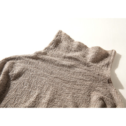 【7色】ハイネックセーター　柔らかくて薄い　ニットセーター　シンプルセーター　ウール混紡 キャメル＃L090KM 4枚目の画像