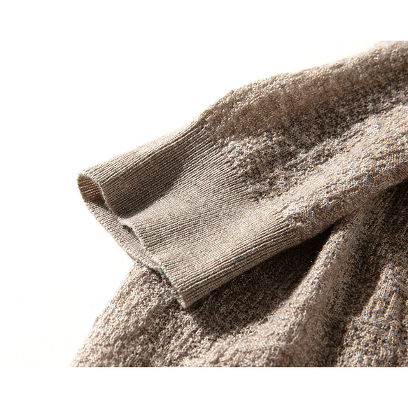 【7色】ハイネックセーター　柔らかくて薄い　ニットセーター　シンプルセーター　ウール混紡 キャメル＃L090KM 6枚目の画像