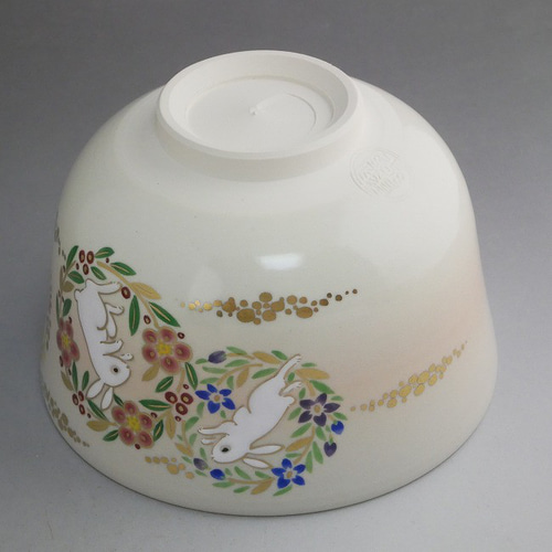 ◇商品番号 12804 抹茶茶碗 花兎 陶楽 茶碗・めし碗 松韻堂 通販