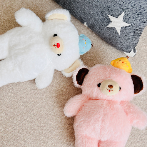 まんまるくまちゃんとひよこさん♡ ♡ ぬいぐるみ くまはな