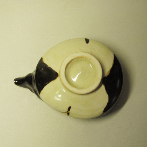 黒織部蜻蛉絵片口・ぐい吞み（2個）セット CKS-1 陶器/酒器