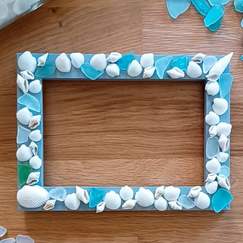 海の想い出～シェル シーグラス フォトフレーム フォトフレーム・写真