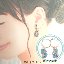 フローライト イヤリング・ノンホールピアス の人気通販｜Creema