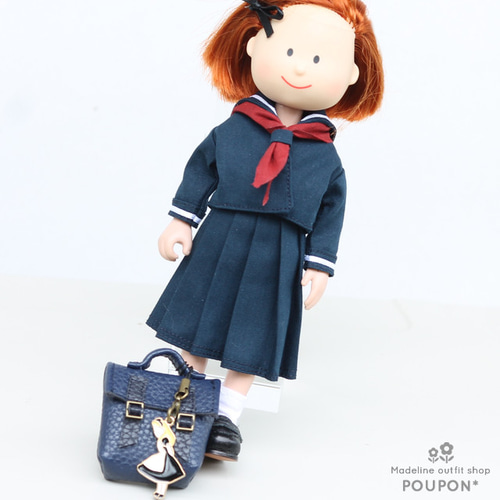 マドレーヌちゃん用着せ替え❤️セーラー服セット/スカーフ・レッド