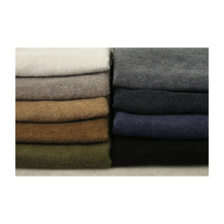 秋冬3way大人の高級メルトンフリースストール／ストールにもアウターにもブランケットにも使い方色々／アイボリー 16枚目の画像