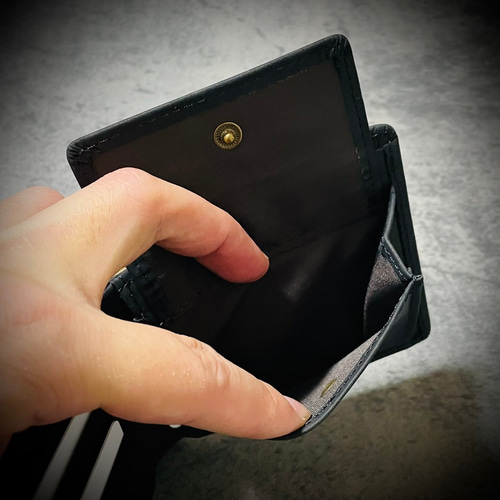 イタリアンレザー ヌバック 折財布 二つ折り 本革 革財布 メンズ