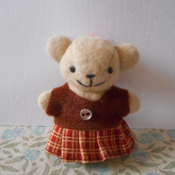 モヘアのテディベア ちびくまcocolilouの兄姉 ぬいぐるみ kotka*コトカ