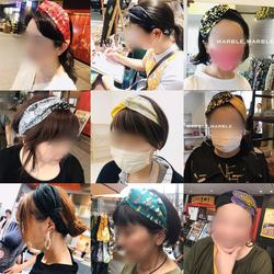 cow dot turban 痛くならないヘアバンド　クロスターバン　ヘアーバンド　ヘアーアクセサリー　バイカラー　牛　 7枚目の画像