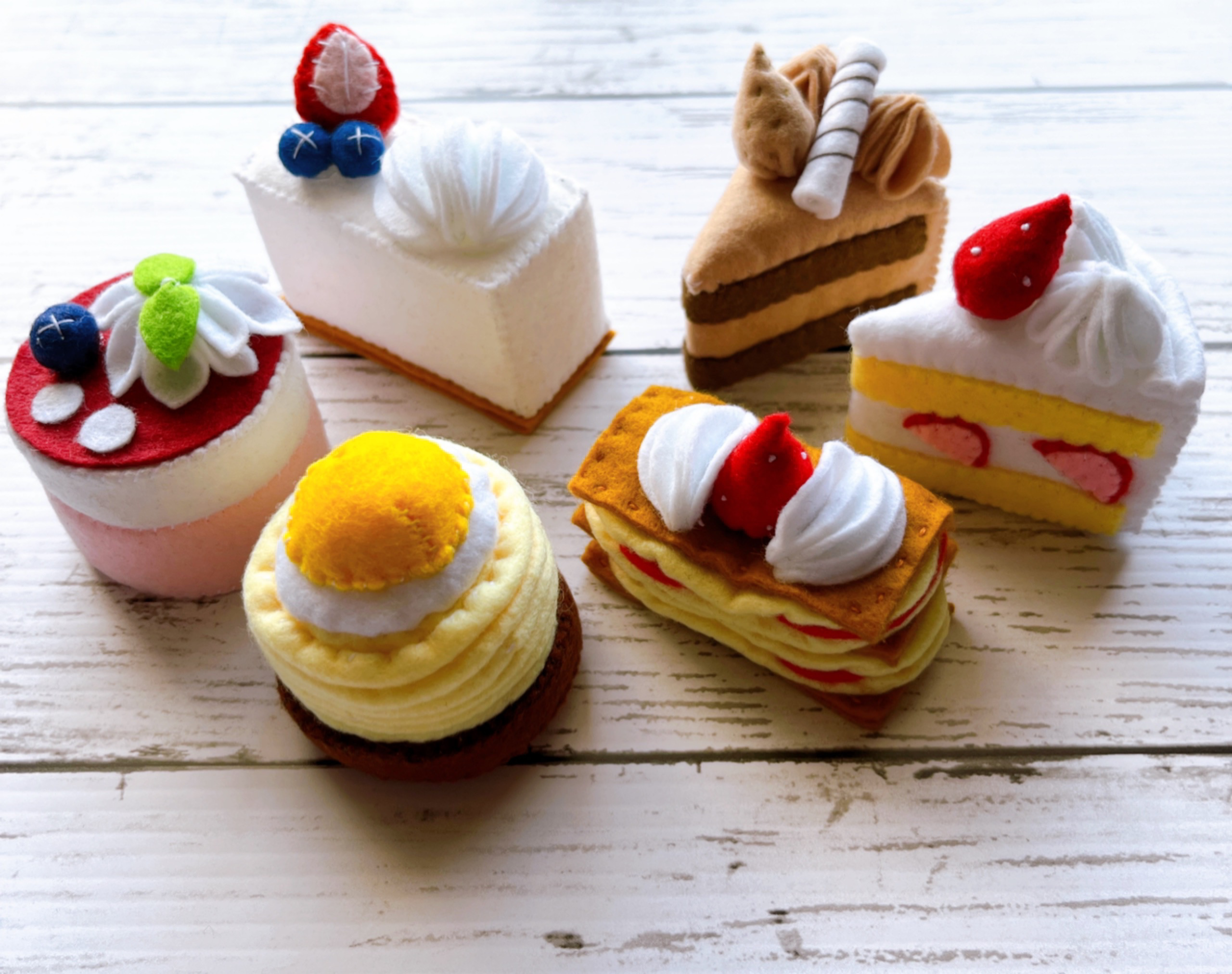 cocページ②＊フェルトケーキ フェルトのケーキ☆フェルトままごと おもちゃ・人形 Tama 通販