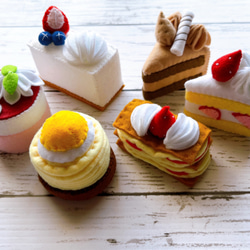 フェルトのケーキ☆フェルトままごと おもちゃ・人形 Tama 通販