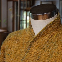 手紡ぎ糸・手編みのセーター 5枚目の画像