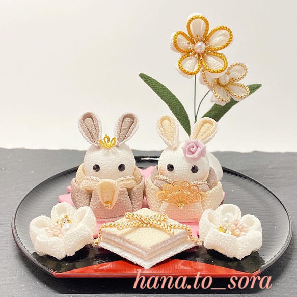 つまみ細工雛人形 つまみ細工 雛人形 雛飾り ひな人形・雛飾り hana to