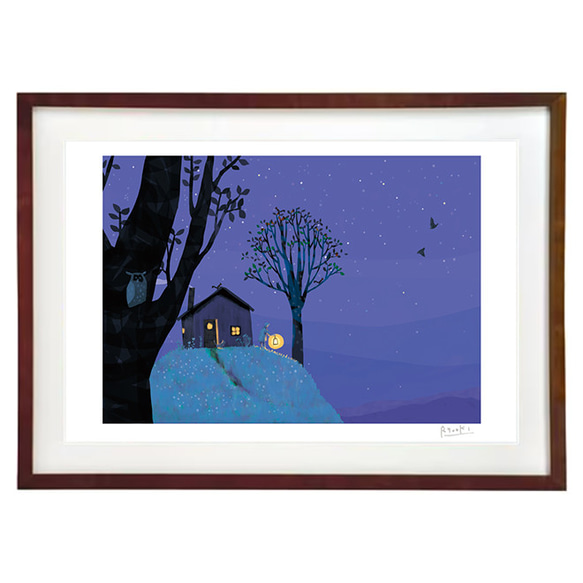 【定価の半額／額縁付】Colours of the Night 定価の半額／額縁付】Colours of the Night