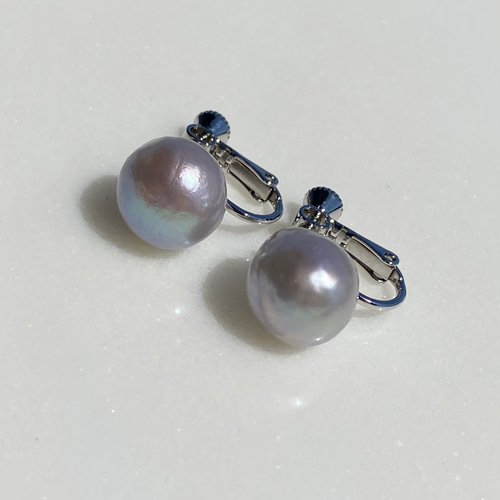 選べる大粒グレーバロックパール✨約12mm 一粒バロックシンプル淡水