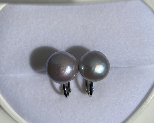 選べる大粒グレーバロックパール✨約12mm 一粒バロックシンプル淡水