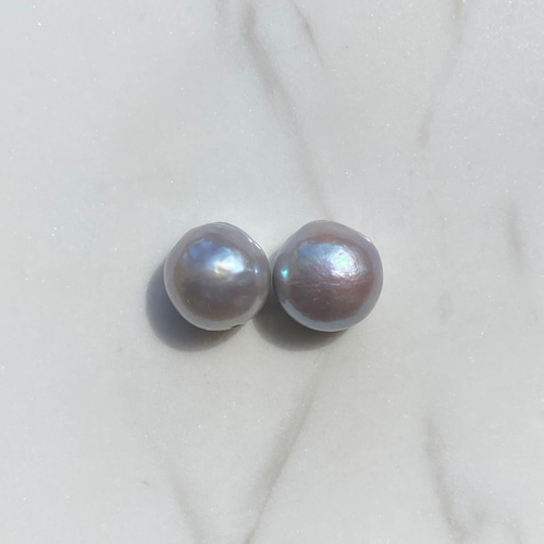 選べる大粒グレーバロックパール✨約12mm 一粒バロックシンプル淡水