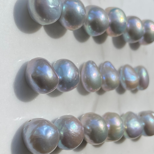 選べる大粒グレーバロックパール✨約12mm 一粒バロックシンプル