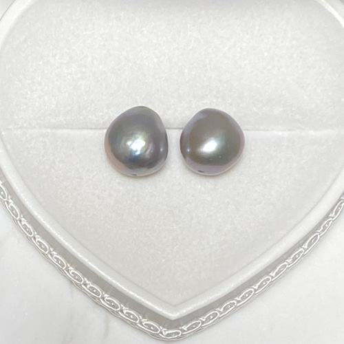 大粒グレーバロックパール✨約13mm 一粒バロックシンプル淡水