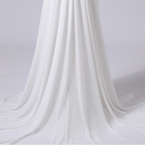 レーススリット Vネック ノースリーブウエディングドレス 二次会  