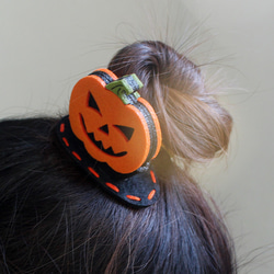 ハロウィーン, Halloween Pumpkin hairpin 1枚目の画像