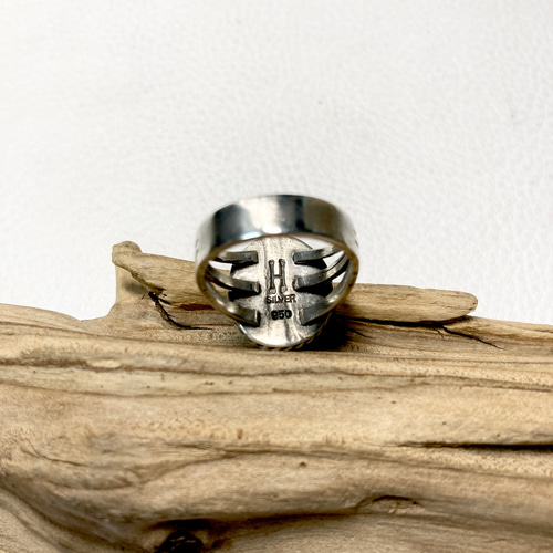 ソノラン ターコイズ トルコ石 シルバーリング 指輪 10号#インディアン