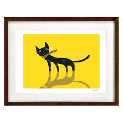 黒猫（美人画・A2サイズ） 絵画 美しき艶めき 通販 3822512｜Creema