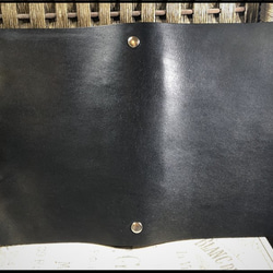 国産ブランド『栃木レザー』システム手帳 シンプル【極】バイブルサイズ リフィル付 ハンドメイド　送料無料 4枚目の画像