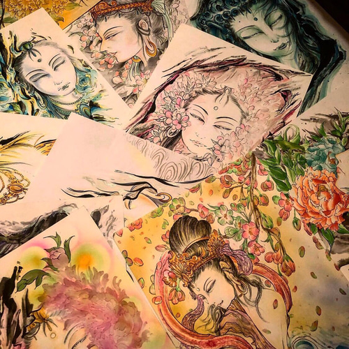仏画お描きします イラスト JiNTAi/アート工房 通販｜Creema(クリーマ 