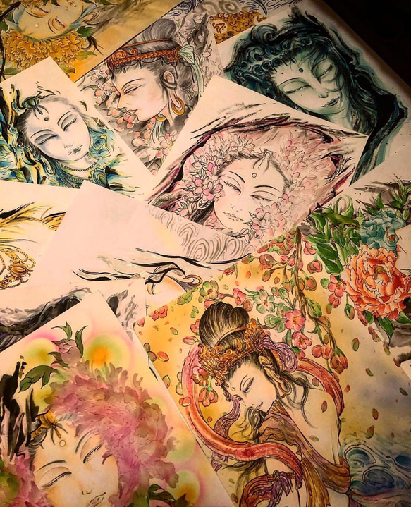仏画イラストお描きします イラスト JiNTAi/アート工房 通販
