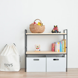 おもちゃ棚（キッズ収納 絵本収納 収納ボックス お片付けボックス 絵