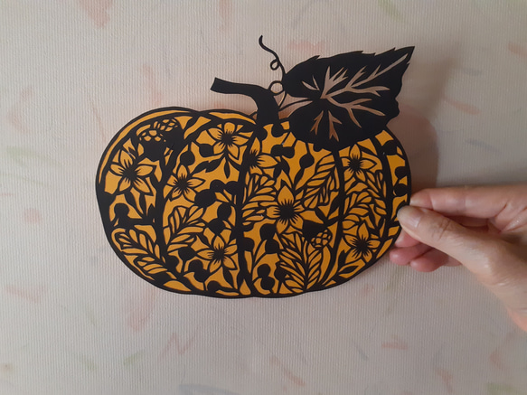 切り絵 ハロウィーンPumpkin 切り絵 makochin 通販 14655075｜Creema