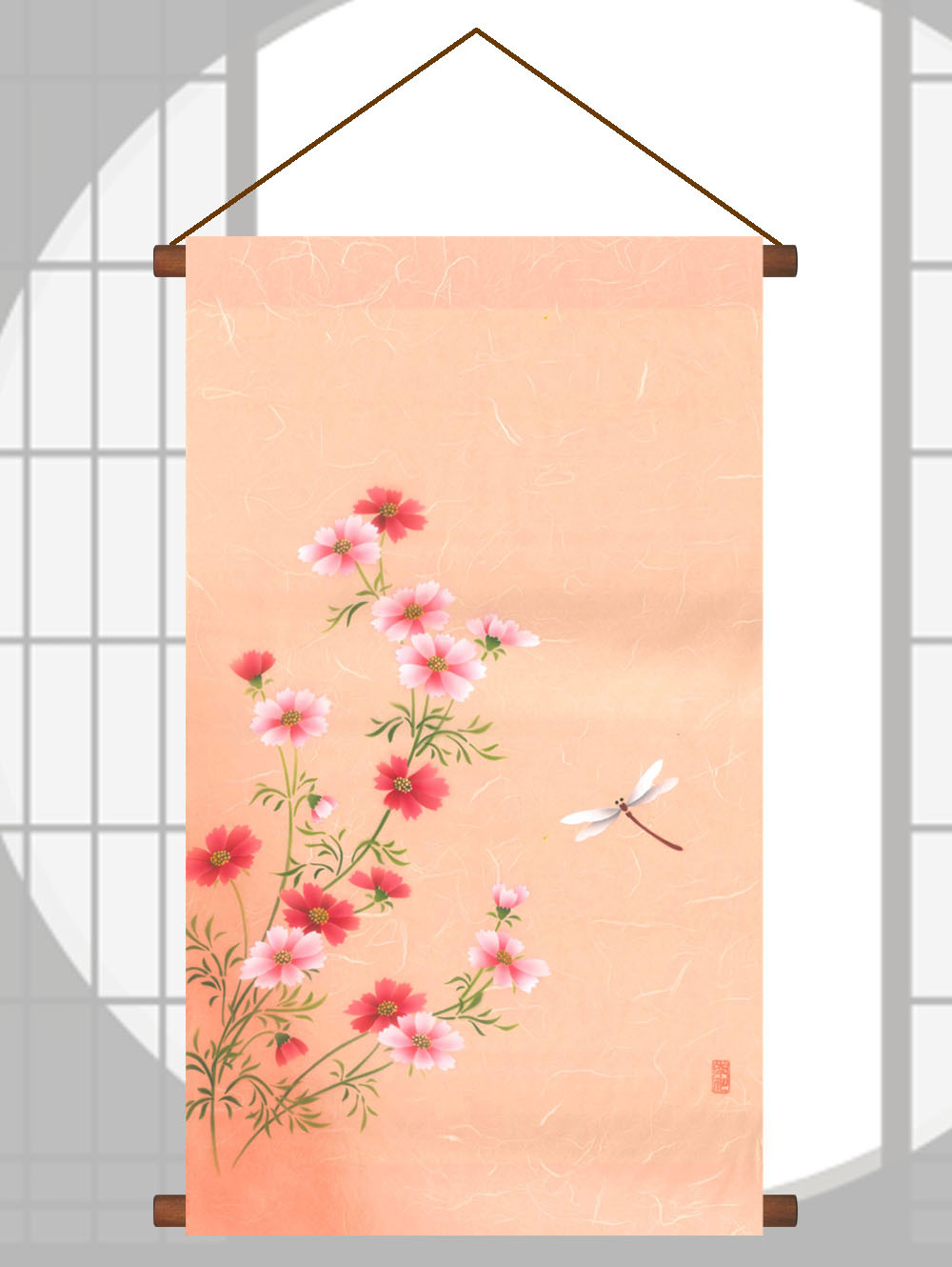 友禅染め『虎に枝垂れ桜』タペストリー 友禅染め『虎に枝垂れ桜』タペストリー 友禅染め『虎に枝垂れ桜