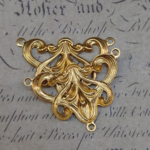 BEHOLD コネクター 真鍮製 1個 センターピース アール・ヌーヴォー