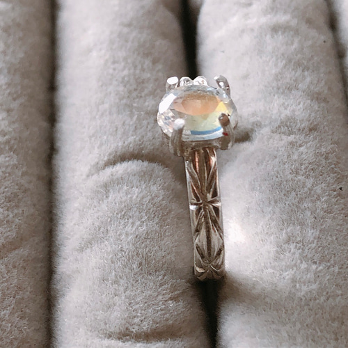 希少 アンデシンラブラドライト ✰ silverリング 指輪・リング one