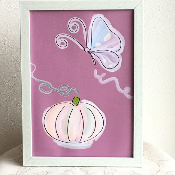 南瓜の灯りと共に 』落ち着き 癒やし モダン 絵画 お部屋のインテリア