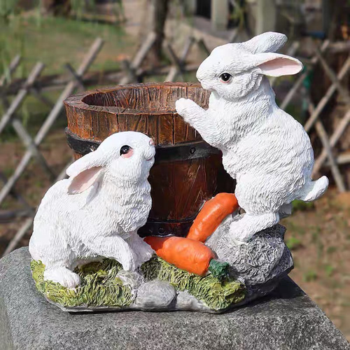 ❤️多肉植物❤️そのまま飾れる寄せ植え~❤️花冠うさぎちゃん