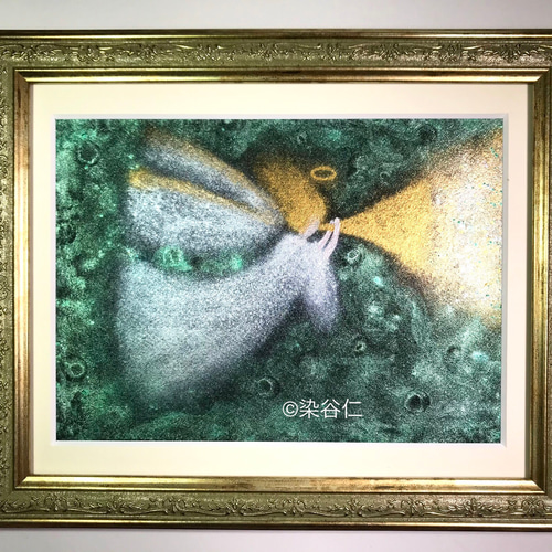 癒しの絵　水彩画 癒しの絵水彩画エンジェル