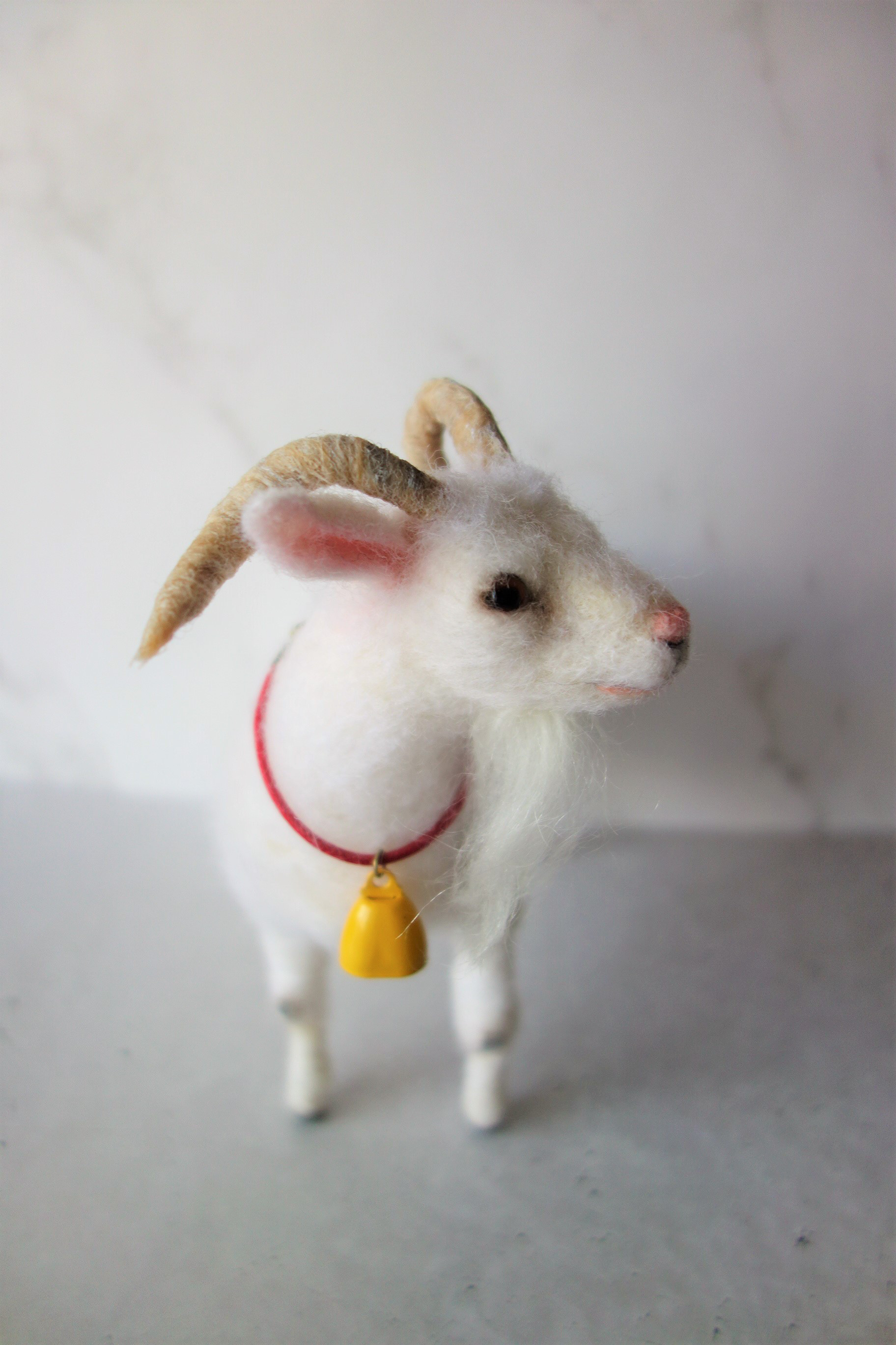 Merry様 羊毛フェルトストラップ ヤギさん