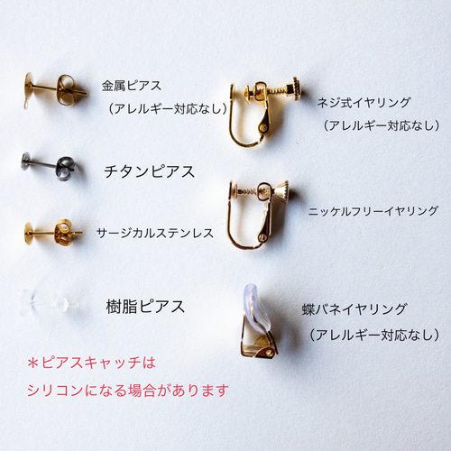 特集掲載】brown gradation （ピアス/イヤリング）ビーズ 刺繍 金属 